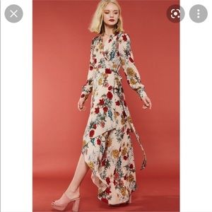 Promesa Floral Wrap Maxi Dress Size M